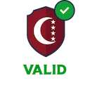 Badge VALID confirmant la licence du casino